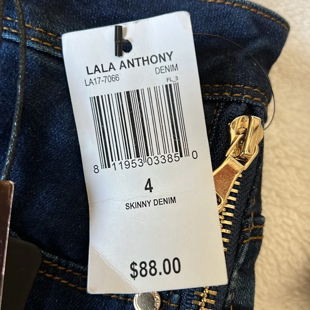 LaLa Anthony Skinny High Rise Jeans - Picture 6 of 6